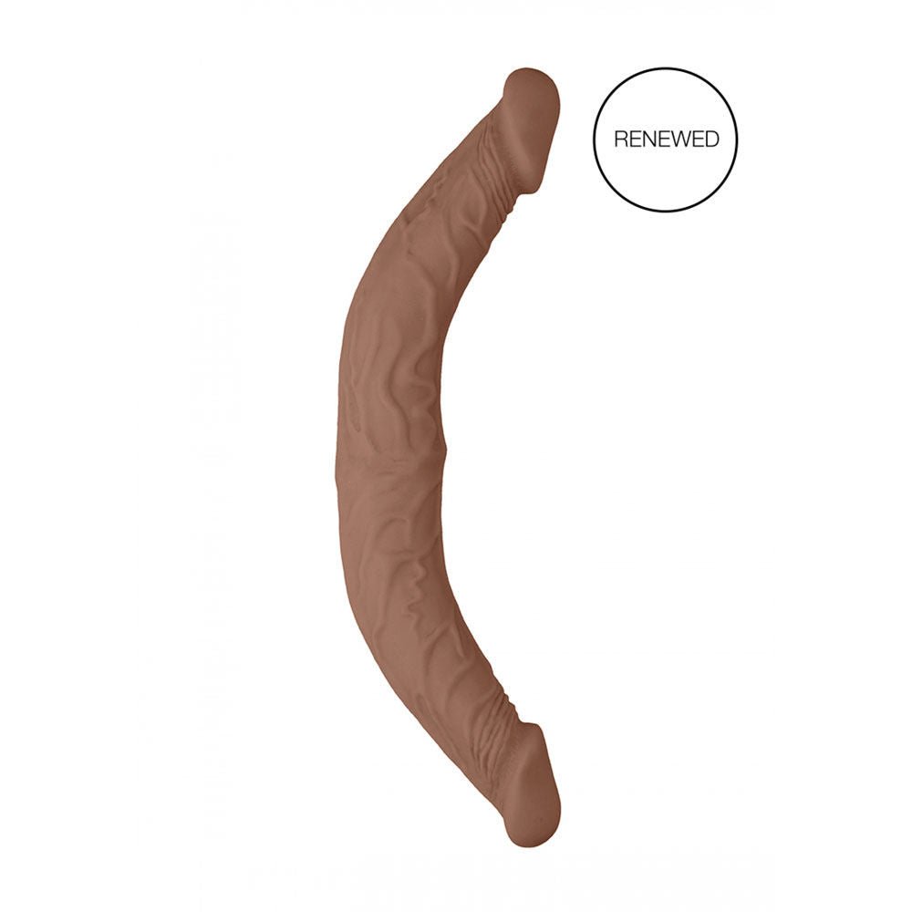 Realrock 14'' double-ended dildo - Product side view  | Flirtybay